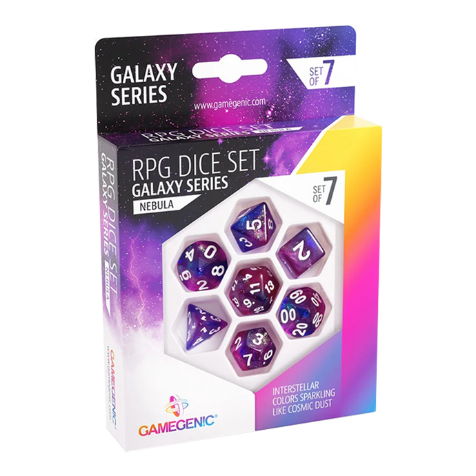 GALAXY SERIES - NEBULA - RPG DICE SET (7PCS)