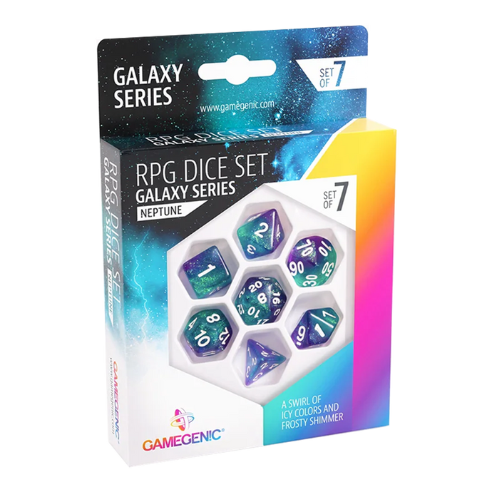 GALAXY SERIES - NEPTUNE - RPG DICE SET (7PCS)