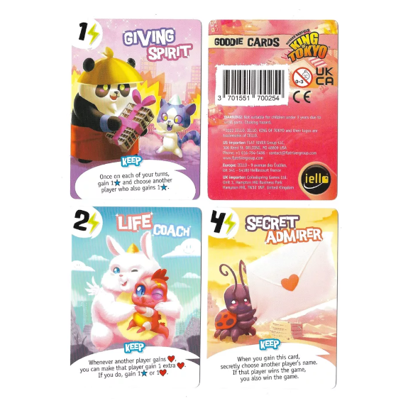 [CMON EXPO] KING OF TOKYO: PROMO CARDS “HUG SEASON”