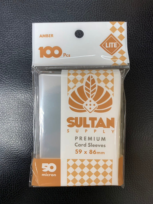 Sultan Supply: 100pcs 59 x 86 mm (62x89) (Amber Lite) 50 micron Sleeves