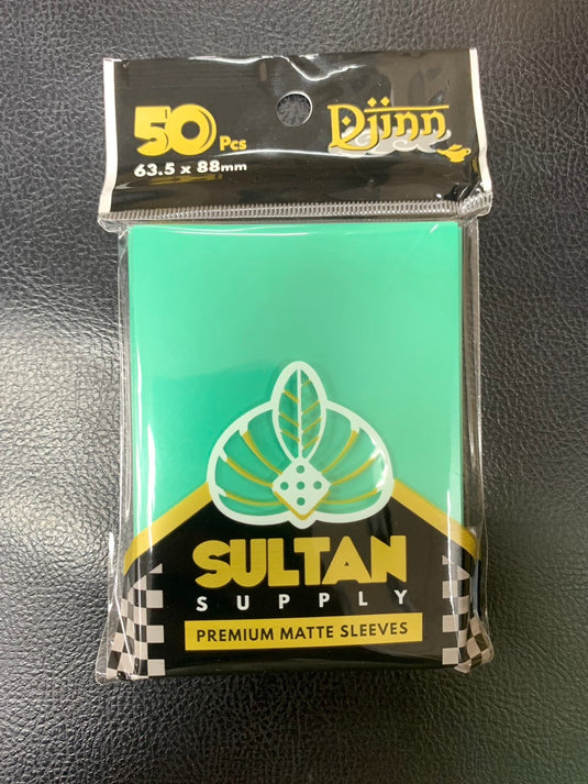 SULTAN SUPPLY: 50 PCS 63.5 X 88MM (66X91) MATTE DECK PROTECTOR DUAL LAYER (MINT GREEN)