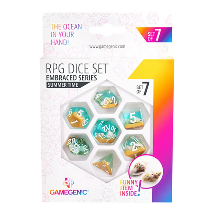 EMBRACED SERIES - SUMMER TIME - RPG DICE SET (7PCS)